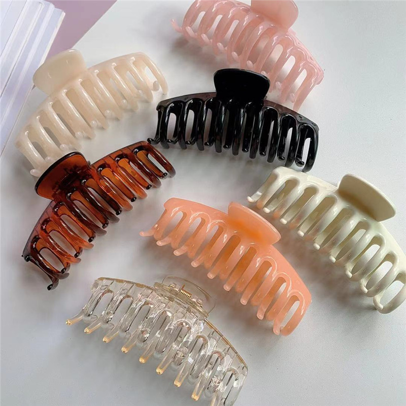 韩式洗澡盘发发夹后脑勺大号抓夹头发夹子头饰顶夹发抓鲨鱼夹发卡