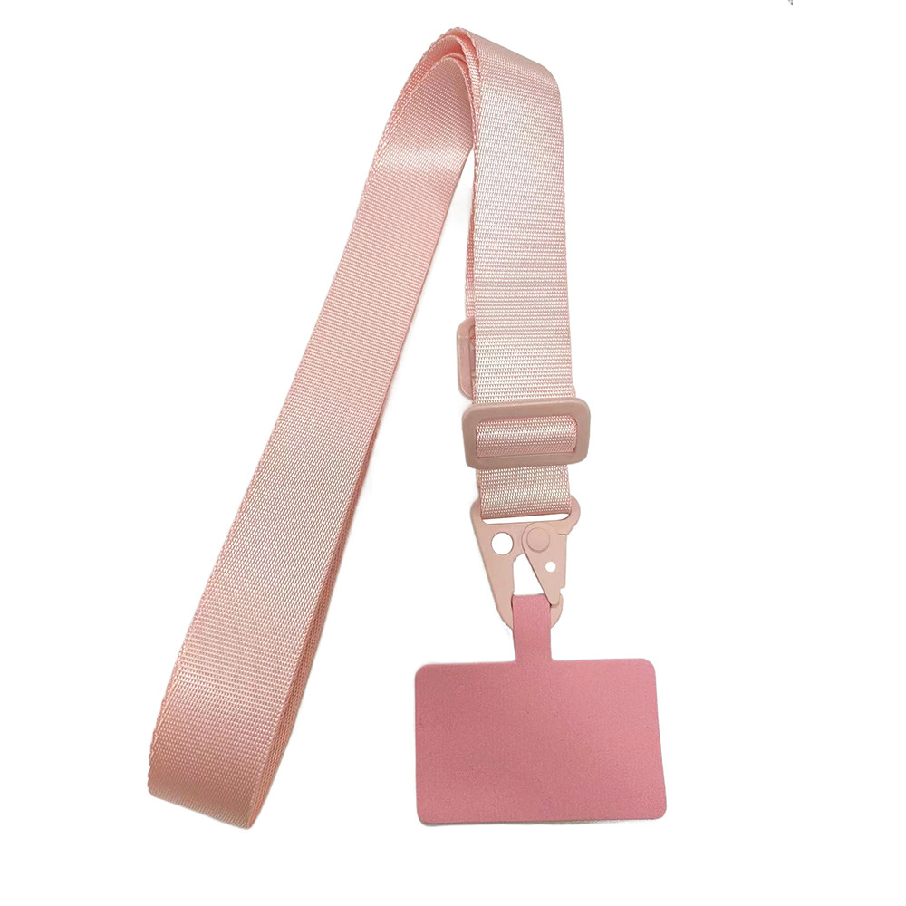 Nylon Material Simple Style Classic Style Solid Color Nylon Mobile Phone Lanyard