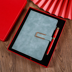 公司活動伴手禮商務金屬簽字筆印刷logo筆記本禮品筆套裝組合文具