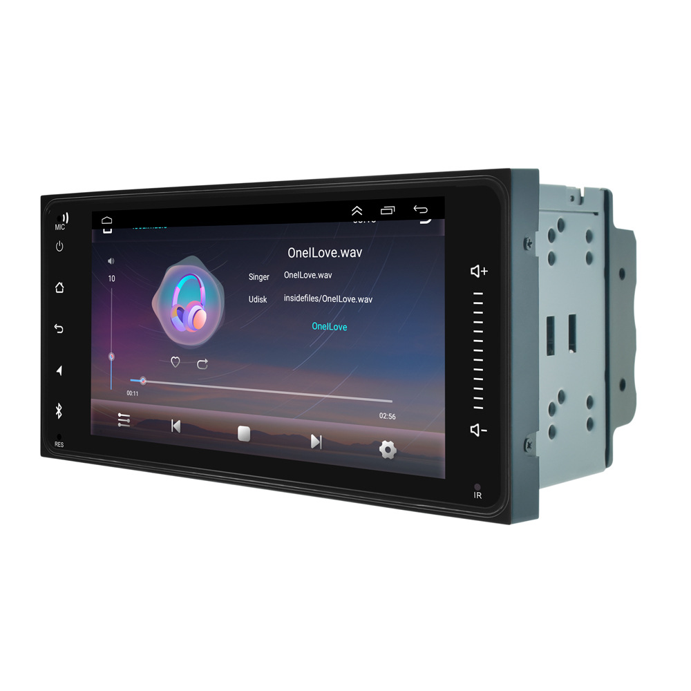 Navegación del DVD del coche 7-pulgadas conveniente para la navegación del aparato de reproducción de Android Bluetooth de la exhibición del control central del coche de Toyota Corolla