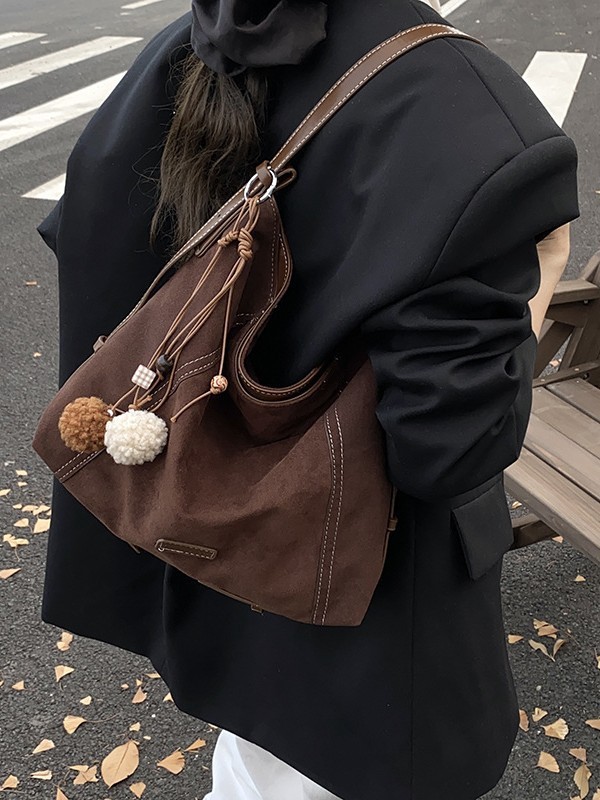 跨境简约休闲单肩包包女大容量2025新款通勤百搭高级感斜挎托特包|undefined