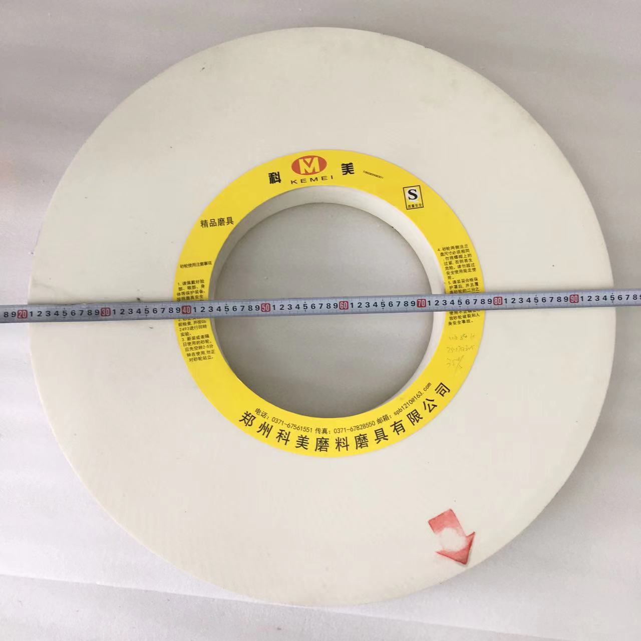 科美陶瓷大直径砂轮 750外径 大水磨刚玉砂轮  端面外圆磨床
