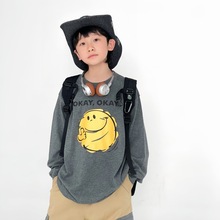 童装卫衣2025秋季新款卡通印花长袖卫衣男童中大童套头宽松潮卫衣