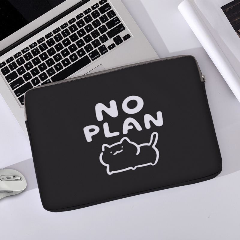 Cross-border New Cute Cat Letter Chart Computer Bag Computer Accessories Soft Laptop Bag Computer Soft Cover
