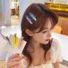 Glitter powder, hairgrip, hairpins, bangs, hair accessory, simple and elegant design, wholesale