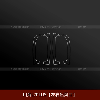 Car interior film — for Jietu Shanhai L7Plus Interior - shanhai-l7plus-left-and-right-air-outlets