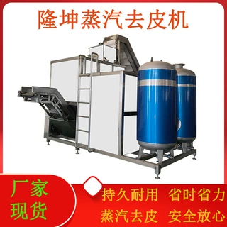 黄桃罐头加工蒸汽去皮机 黄桃罐头加工设备 食品加工瓜果去皮机器