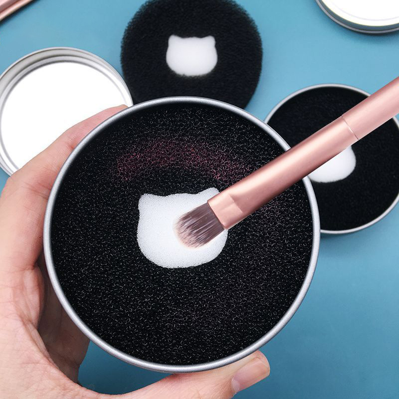 Makeup Brush Cleaning Box Cleaning Artifact Does Not Damage Hair Eye Shadow Brush Cleaner Dry Cleaning Sponge No-Wash Cleaning Residual Powder