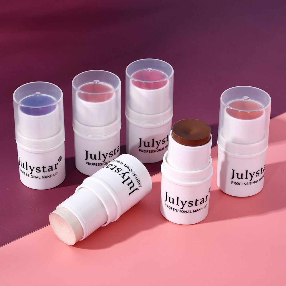 Julystar Single-color matte Contouring Blush Cream, Blush Stick, Six-color High-gloss Brightening Blush wholesale undefined
