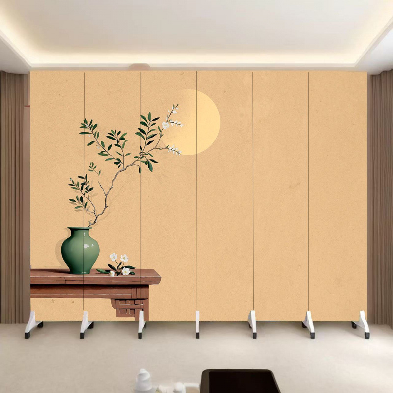 New Chinese-Style Screen Partition for Living Room, Hotel, Restaurant, Entrance Door, Light Luxury, High-End Folding Screen