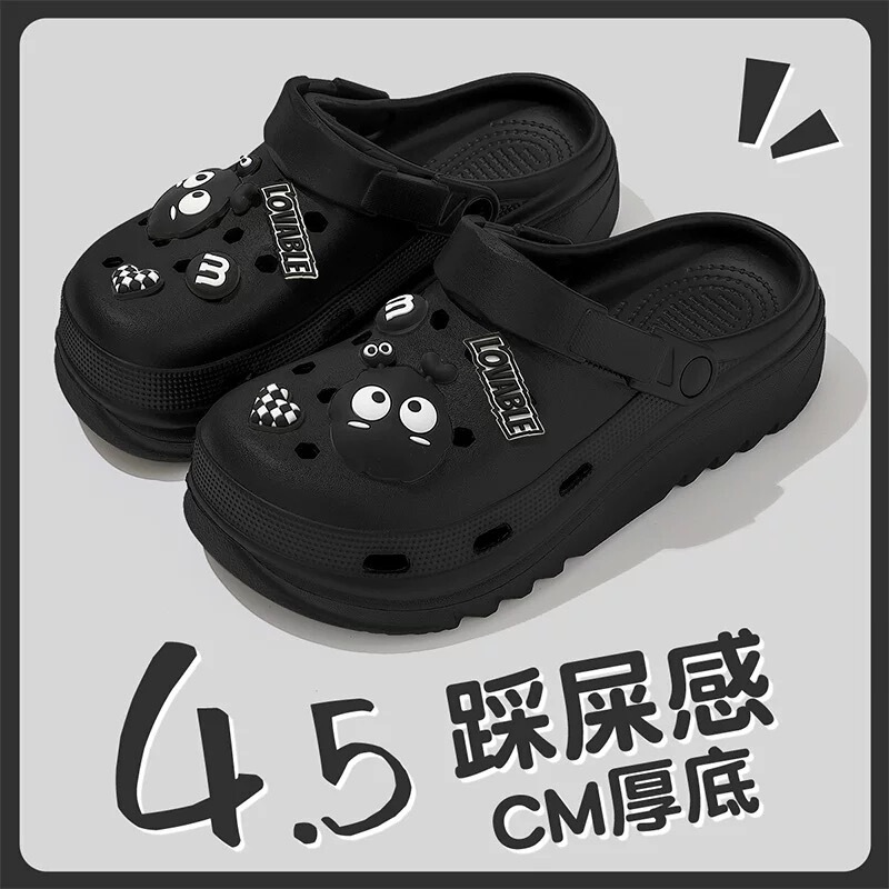 Men's Summer Outdoor Clogs 2025 New Thick-Soled Height-Increasing Eva Beach Closed-Toe Slippers Couple's Comfortable Stepping Feeling Men's Summer Outdoor Clogs 2025 New Thick-Soled Height-Increasing Eva Beach Closed-Toe Slippers Couple's Comfortable Stepping Feeling