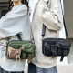 Retro American crossbody bag for women 2024 new personalized contrast color mobile phone bag outdoor travel shoulder bag sports chest bag