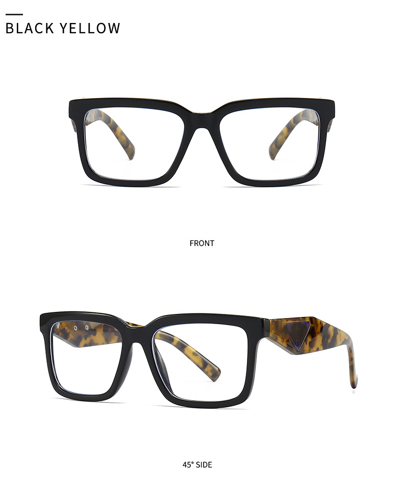 Commerce extérieur transfrontalier européen et américain, vente chaude de lunettes de soleil, mode coréenne, style de rue, rétro, carré, grand cadre, lunettes plates 27 1_voghion.com