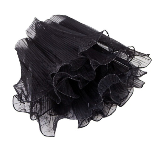 Valentine's Day pleated wave gauze flower packaging materials Korean floral rose flower wrap mesh wave flower shop supplies
