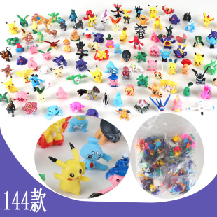 Cross-Border Wholesale Pokemon Dolls 144 Ornaments Magical Gashapon Toys Hand-Made Dolls Baby Toys