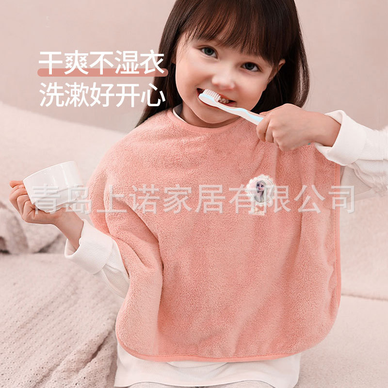 Disney children's wash towel face bib bib multifunctional towel baby wipe face wet clothes gargle towel