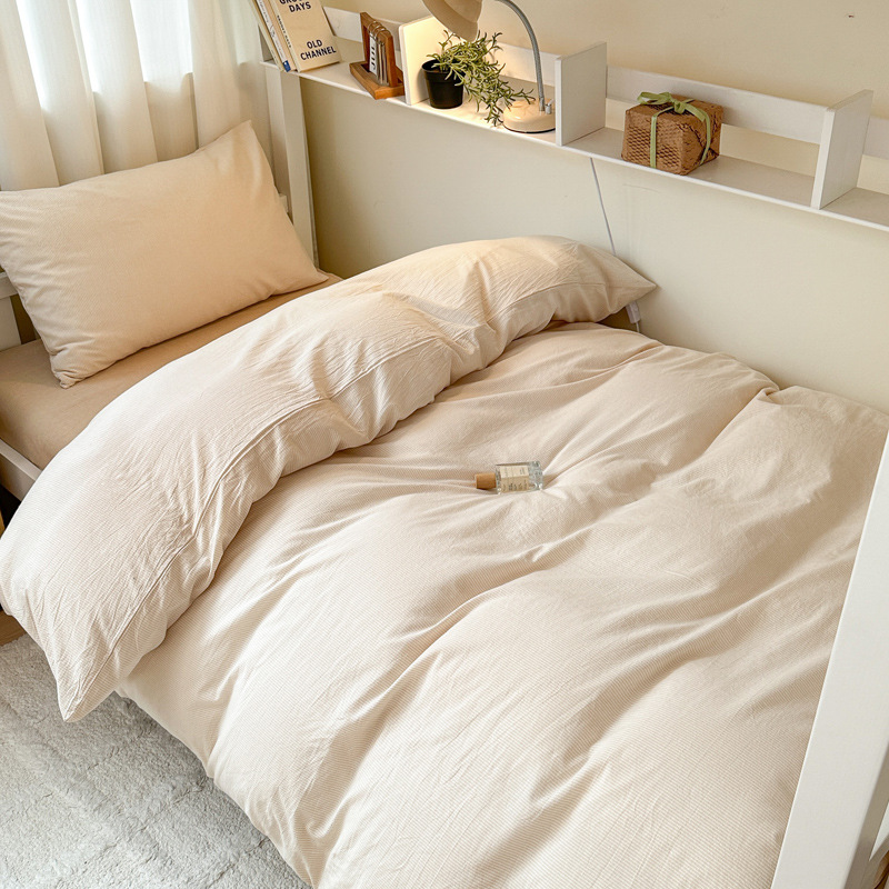 Tejido y lavado con agua Xinjiang algodón estudiantes tres piezas colchón sin aire impreso algodón dormitorio estudiantes piezas necesarias