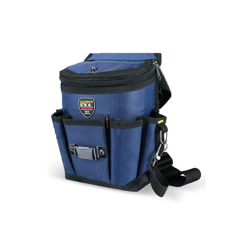 Kit de herramientas especiales de electricista más rápido para trabajar la madera engrosada cintura bolsa colgante con tapa multi-Bolsillo de mantenimiento a gran altitud con cremallera bolsa de cintura