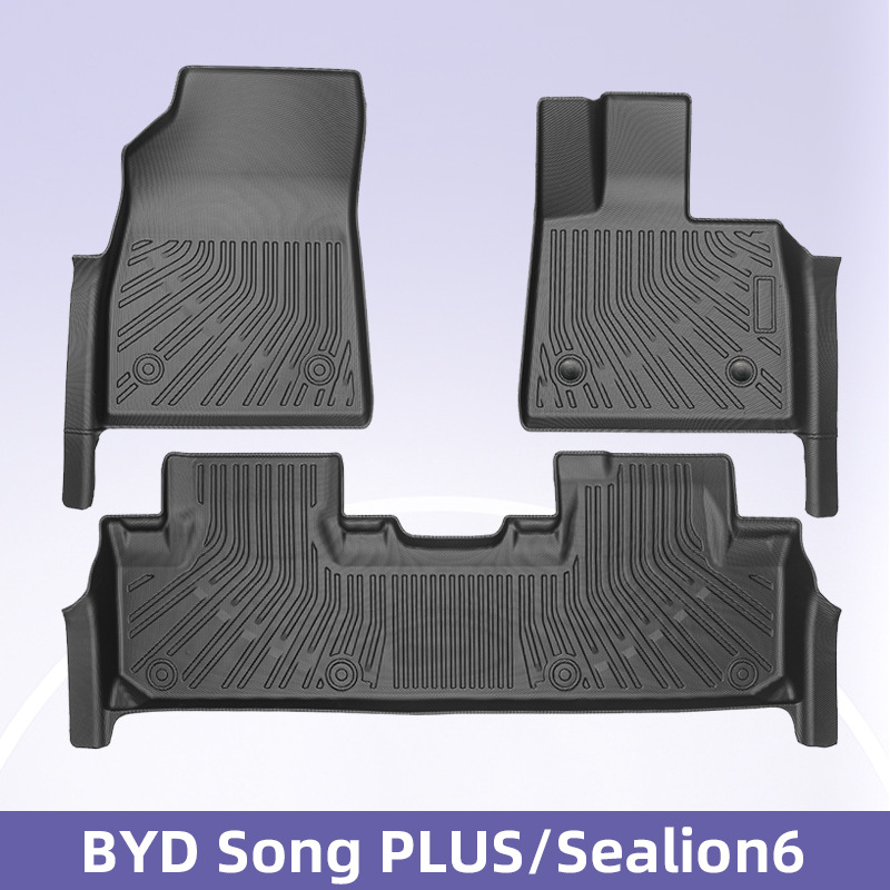 Aplicable a BYD Song PLUS / Sealion6 3D para todo el tiempo TPE bolsa almohadilla de umbral