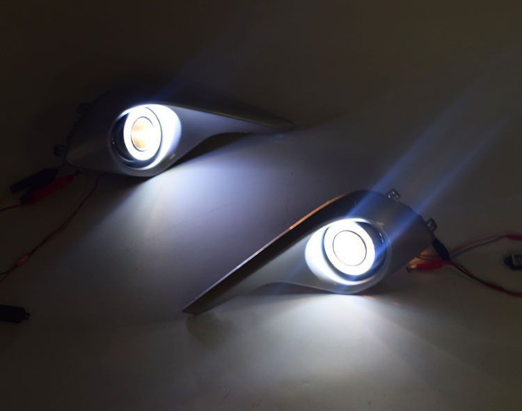 Suitable for 12-13 Highlander Daytime Running Lights Modified Fog Lights Toyota Highlander Special Led Daytime Running Lights