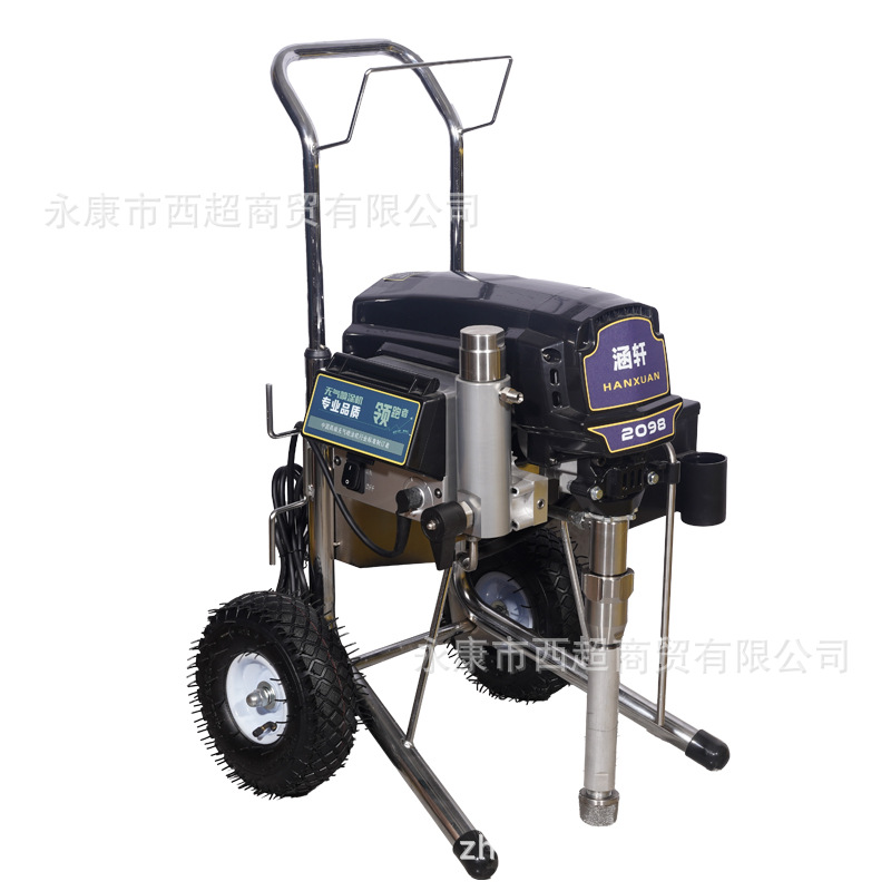 Hanxuan gran máquina de pulverización sin aire eléctrica de alta presión pulverización de pintura de látex pulverización de pintura de émbolo eléctrico pulverización de masilla de pintura