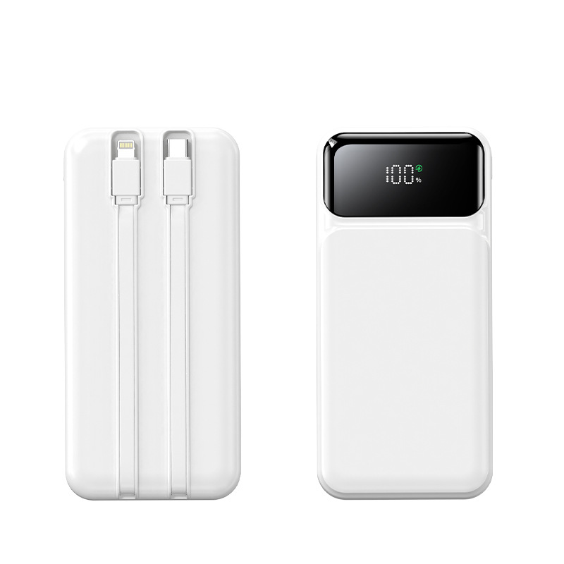 New National Standard 3C Certified High-Capacity Fast Charging Power Bank 20000mAh CE FCC 22.5W with Cable Mobile Power Supply