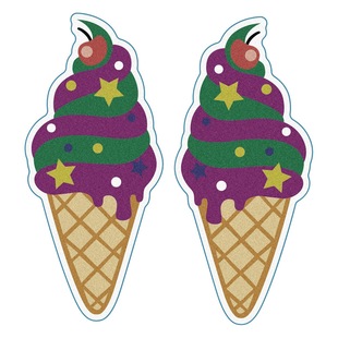 Factory direct cartoon ice cream nail file fashion cute polished sandpaper rubbing strip summer new cross-border exclusive