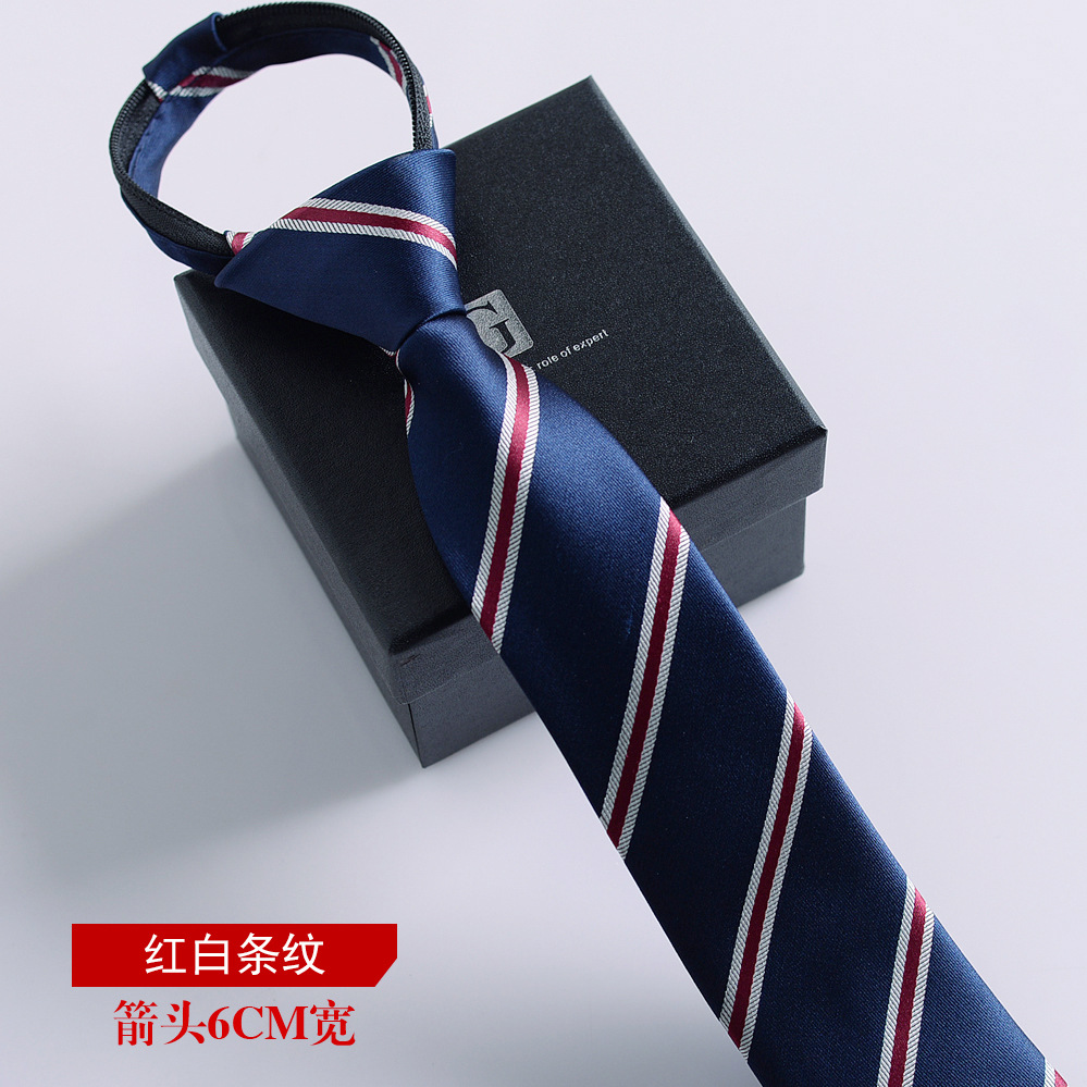 빨간색과 흰색 줄무늬 폭 6CM/매듭 없음