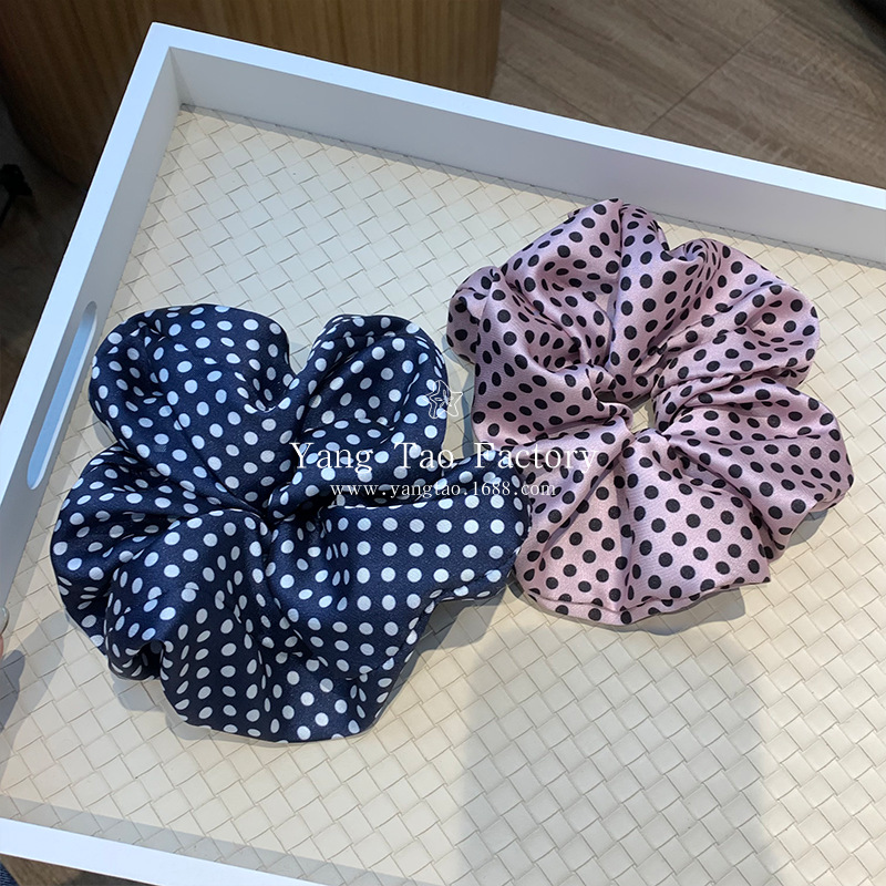 Nuevo azul tibetano punto de onda anillo de cabello intestino grande mostrando temperamento blanco simple de alto grado anillo de cabello cabello cuerdas de cabello adornamiento para el cabello