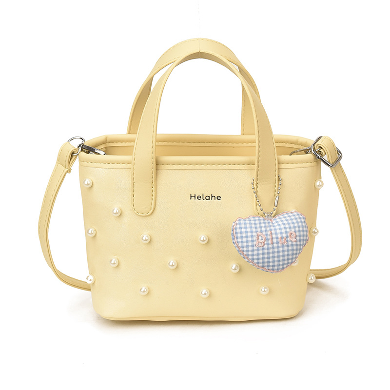 Sweet Pearl bolsas de hombro para niños y niñas, moda, colgantes de amor, bolsas portátiles para niñas, nuevas bolsas para niños transfronterizas