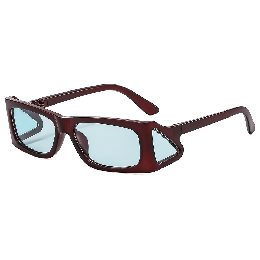Square Frame Sunglasses For Women With Side Sunshade Punk Style_voghion.com
