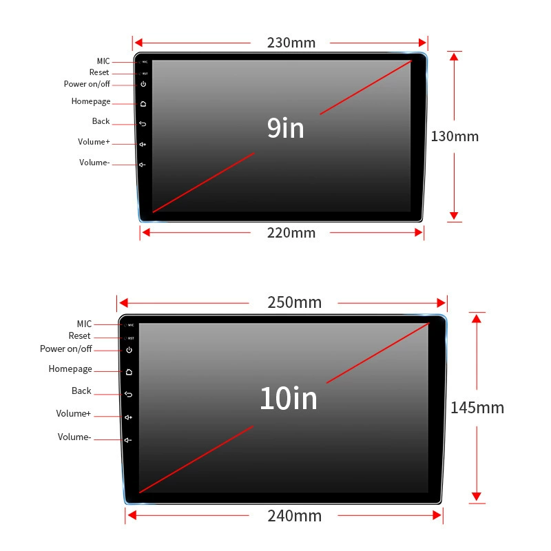 Dingwei T100 solution enters 9/10-inch Android car navigation player GPS large-screen smart CarPlay
