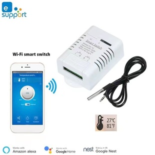 Yi Weilian 16A Temperature and Humidity On-Off Single Remote Control Switch alexa Remote Control Switch Intelligent Timing Switch