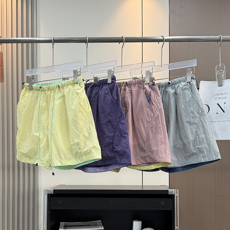 Summer Color-Blocked Work Shorts, Unisex Quick-Dry Breathable Elastic Waist Drawstring Casual Sports Shorts Summer Color-Blocked Work Shorts, Unisex Quick-Dry Breathable Elastic Waist Drawstring Casual Sports Shorts