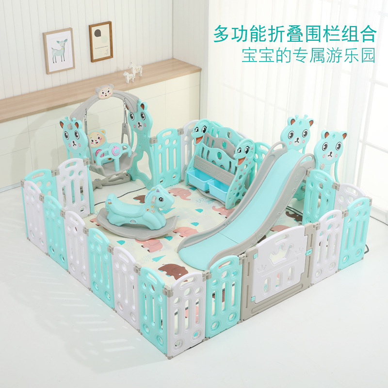 Children's foldable playpen