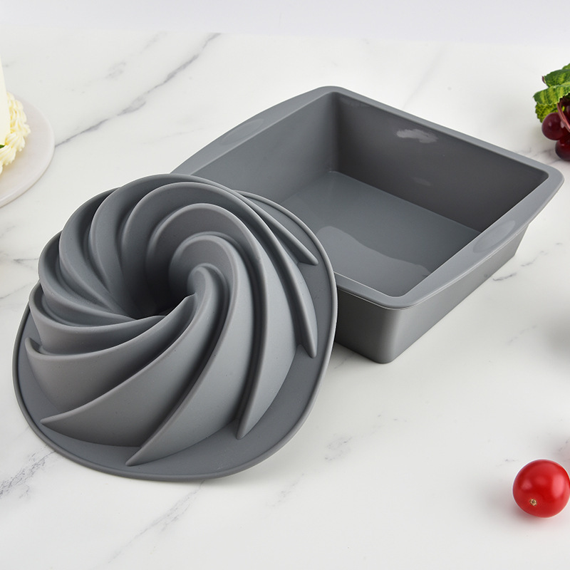 食品グレードのシリコーンパンシフォントースト型ケーキ型簡単に型抜き DIY ベーキングシリコーンケーキ型|undefined