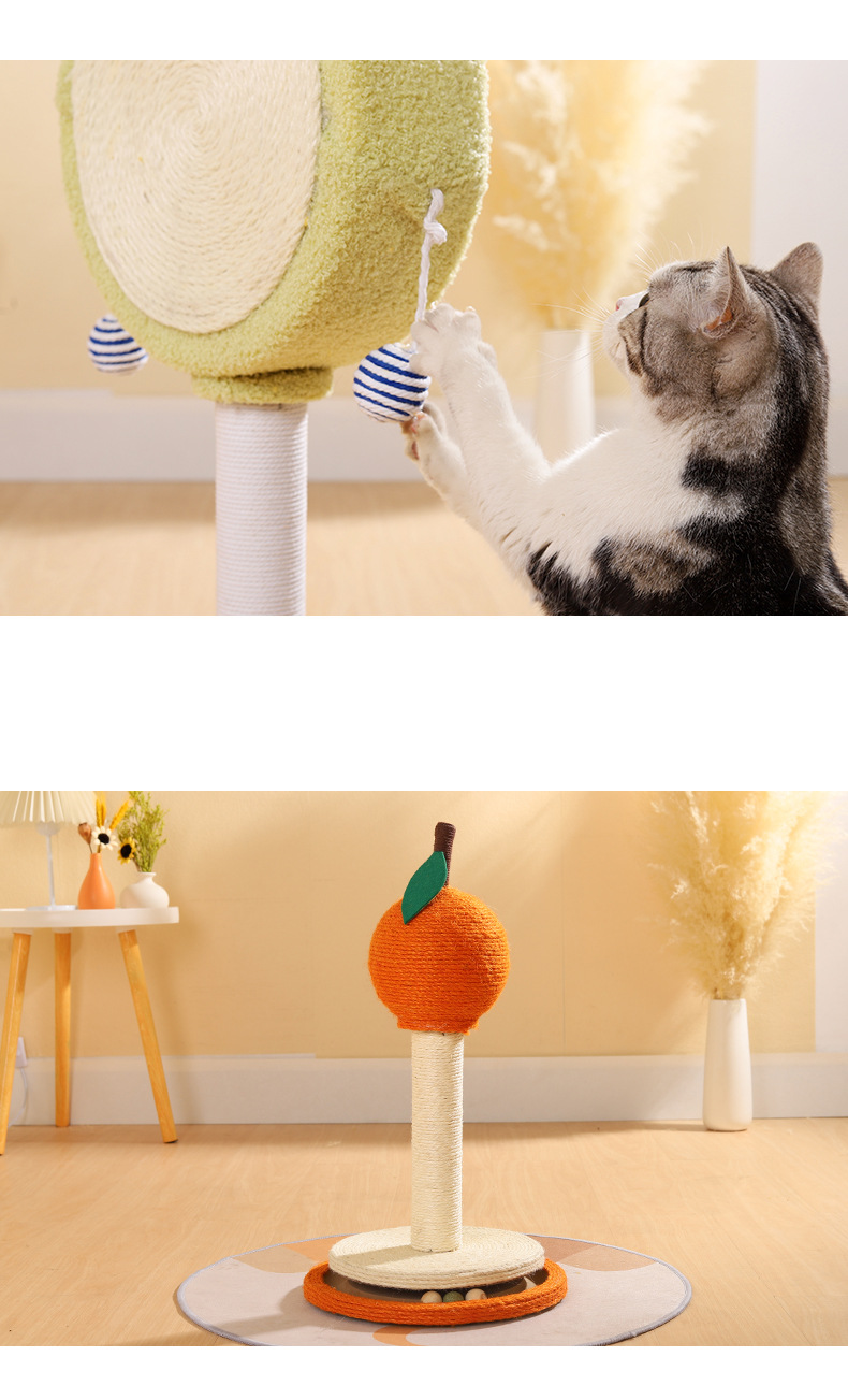 Cat scratching post for playful cats