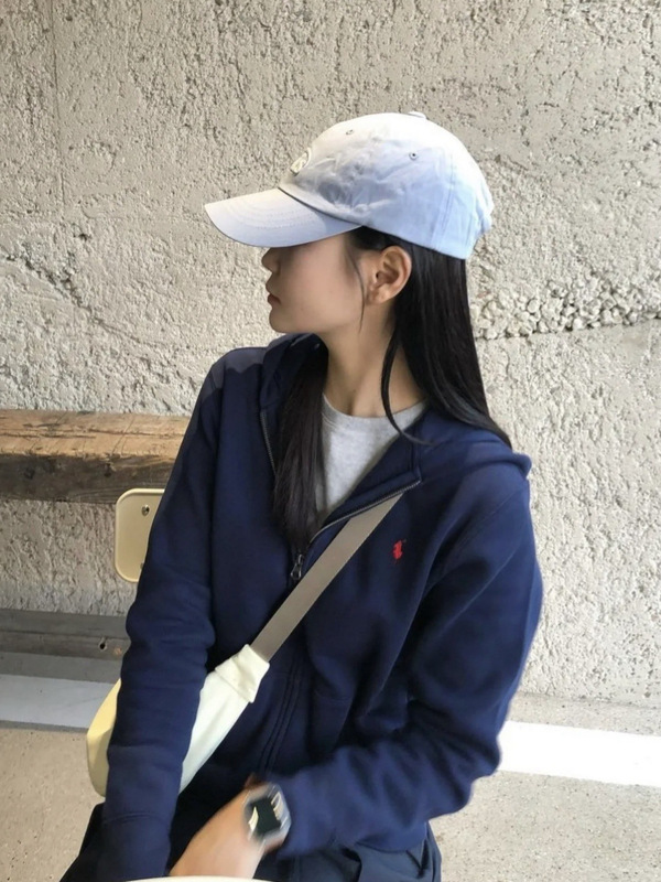 高版本RL拉夫开衫连帽卫衣小马刺绣拉链外套休闲宽松百搭男女同款|undefined