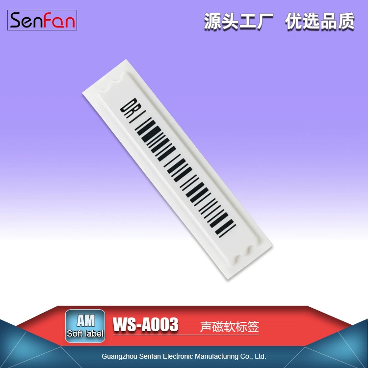 Прямые поставки с фабрики акустическая Магнитная Противоугонная этикетка супермаркет штрих-код Мягкая Этикетка AM Противоугонная сигнализация 58K Мягкая Этикетка