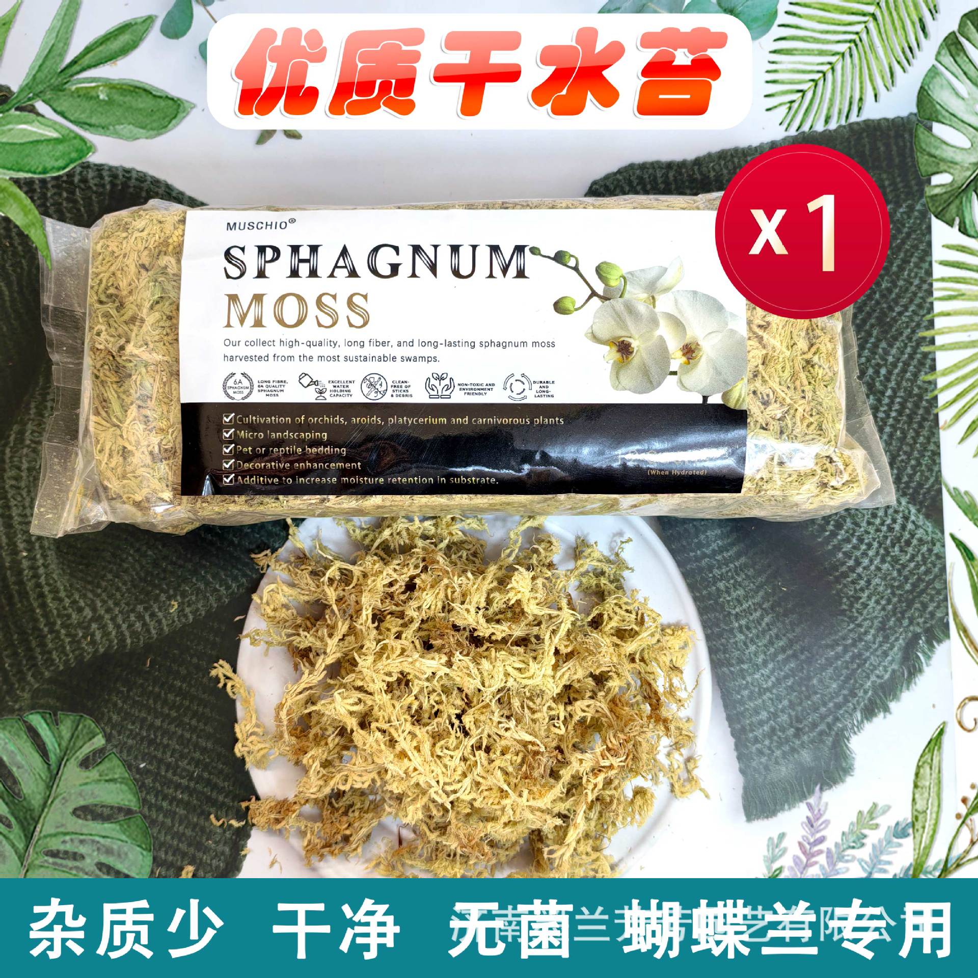 6A등급 압축물이끼 150g (포장3)