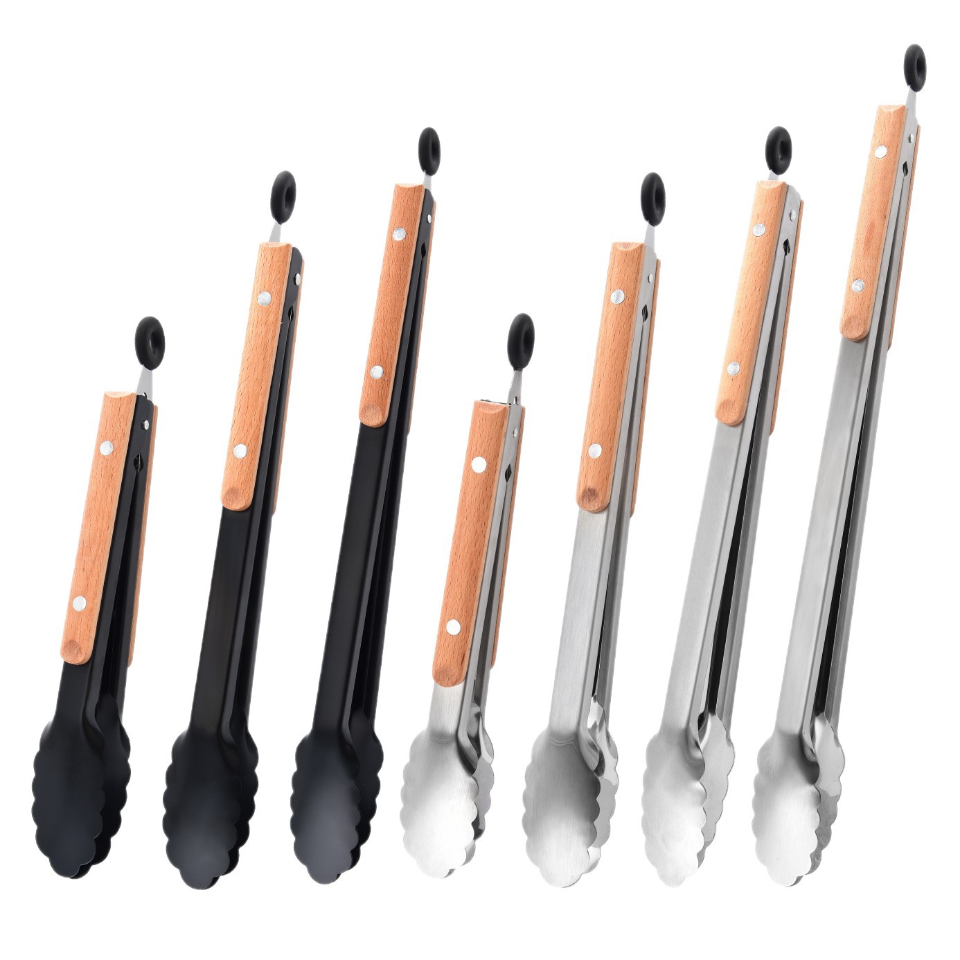 Clip de alimentos de acero inoxidable en stock, clip de barbacoa, clip de filete casero, clip de pan, clip de carne asada, clip de comida cocinada