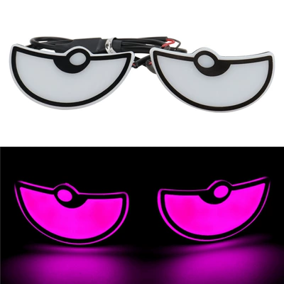 Cross-border motorcycle license plate Other lights - semi-circular-lamp-purple-2-piecesset