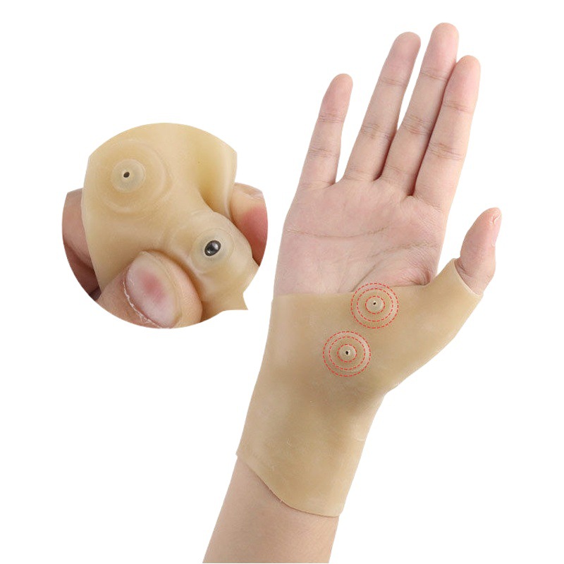 Terapia muñeca terapia magnética silicona protector de la muñeca esguince muñeca fija protector de la muñeca terapia magnética guantes de silicona