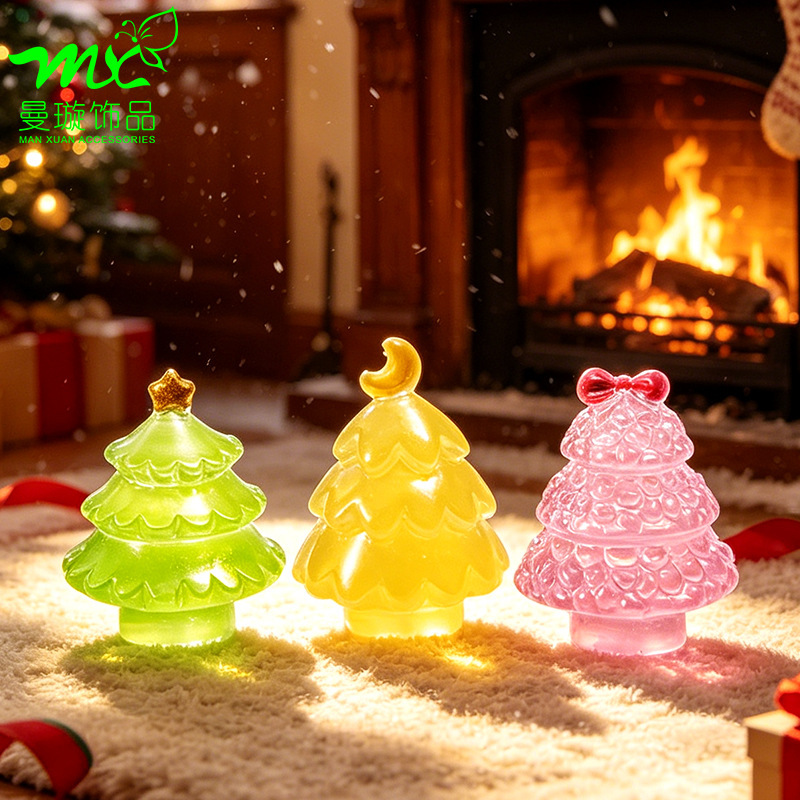 Cross-Border New Product Christmas Cute Luminous Colorful Christmas Tree Decoration DIY Micro-Landscape Creative Desktop Ornament Cross-Border New Product Christmas Cute Luminous Colorful Christmas Tree Decoration DIY Micro-Landscape Creative Desktop Ornament