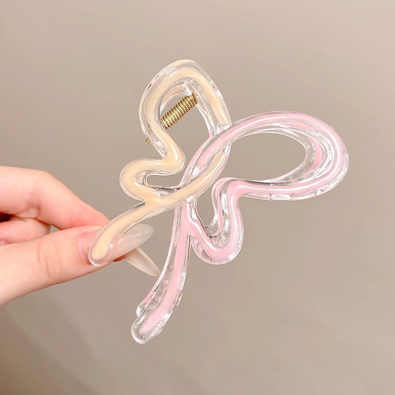 Clip de cabello refinado coreano para mujeres de alto nivel agarrar clips de cabello de tamaño grande detrás de la cabeza de cabello de tiburón clip de cabello lote de cabello