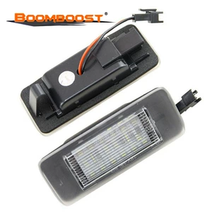 Suitable for Opel Astra J 09-15 cabus license plate light 18LED white light black cotton 2 pieces cross-border bestseller
