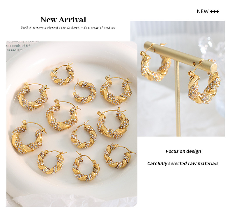 Title 7, Womens Fashion Simple U-shaped Titanium Fried ...