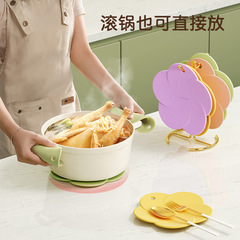 Insulating mat household silicone dining table mat waterproof oil-proof cup mat bowl mat plate mat high-temperature resistant anti-scald thick pot mat