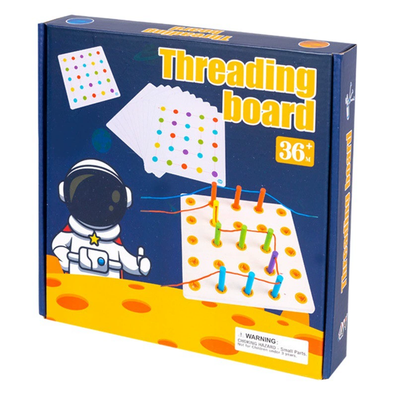 Детский сад Нитевая доска Сенсорная система Раннее образование Небольшой класс Интеллект Материал Детская вставка Бусины Тонкое движение Играть Учебные пособия