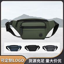跨境男士腰包批发高颜值休闲运动户外百搭胸包轻便大容量手机包